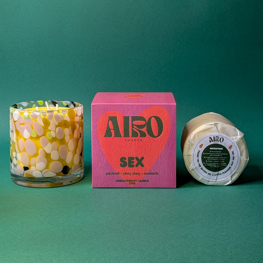 SEX candle & glass set